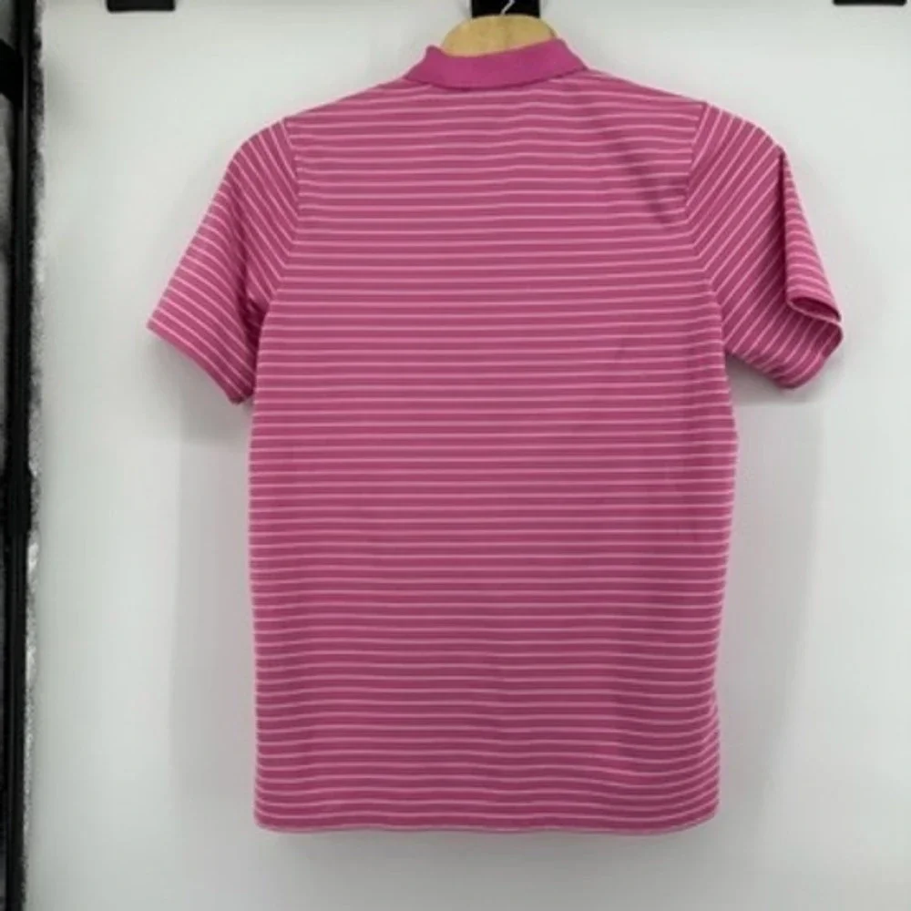 RLX Ralph Lauren Pink Striped Golf Polo Shirt‎ Mens XL Short Sleeve